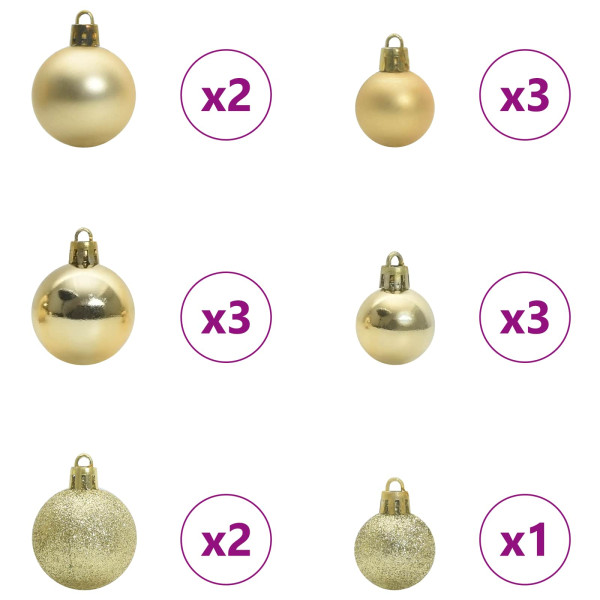 Árbol de Navidad artificial con ramas articuladas 120 cm M 4