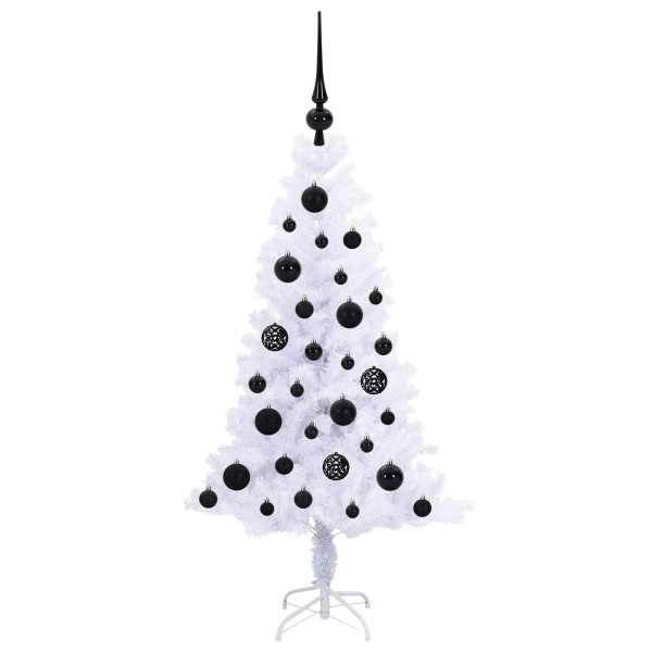 Árbol de Navidad artificial con 150 LED 120 cm PVC y Acero M 4
