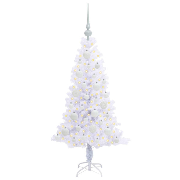Árbol de Navidad artificial con 150 LED 120 cm PVC y Acero M 3