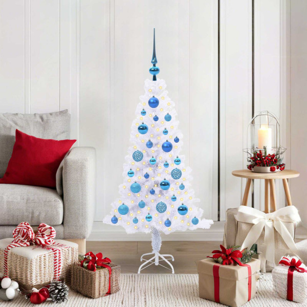 Árbol de Navidad artificial con 150 LED 120 cm PVC y Acero D