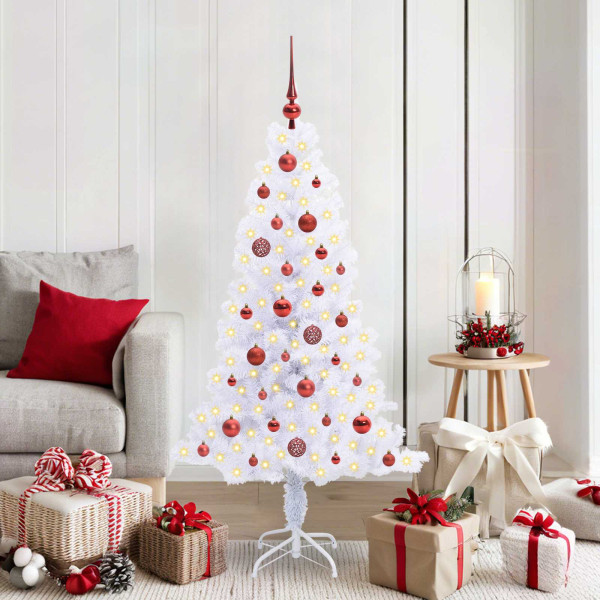 Árbol de Navidad artificial con 150 LED 150 cm PVC y Acero D