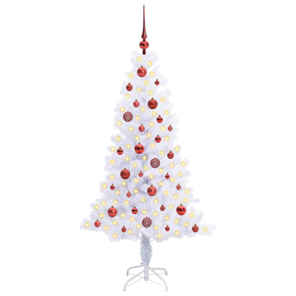 Árbol de Navidad artificial con 150 LED 150 cm PVC y Acero M 3