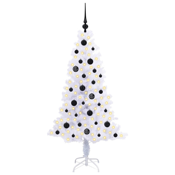 Árbol de Navidad artificial con 150 LED 150 cm PVC y Acero M 3
