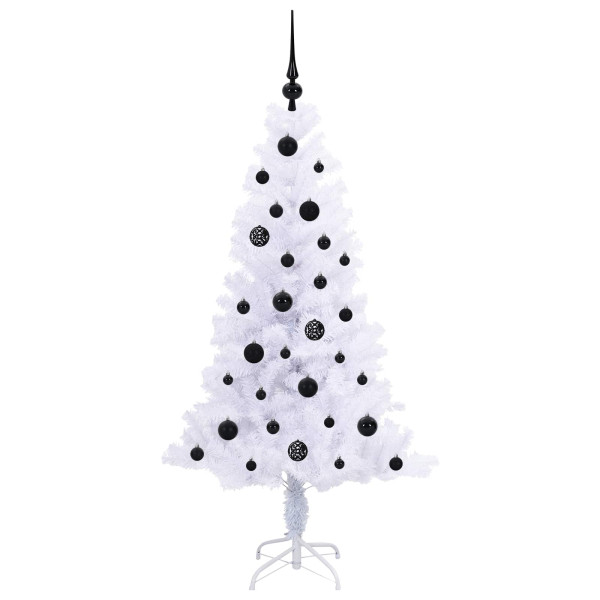 Árbol de Navidad artificial con 150 LED 150 cm PVC y Acero M 4