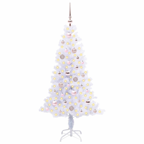 Árbol de Navidad artificial con 150 LED 150 cm PVC y Acero M 3