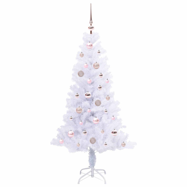 Árbol de Navidad artificial con 150 LED 150 cm PVC y Acero M 4