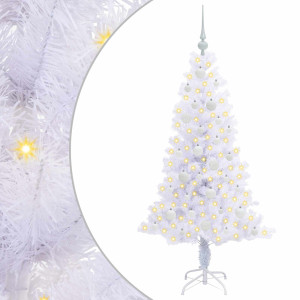 Árbol de Navidad artificial con 150 LED 150 cm PVC y Acero H