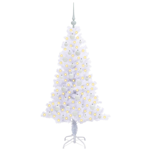 Árbol de Navidad artificial con 150 LED 150 cm PVC y Acero M 3