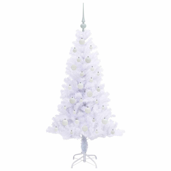 Árbol de Navidad artificial con 150 LED 150 cm PVC y Acero M 4