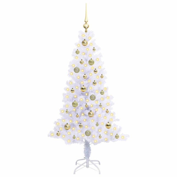 Árbol de Navidad artificial con 150 LED 150 cm PVC y Acero M 3