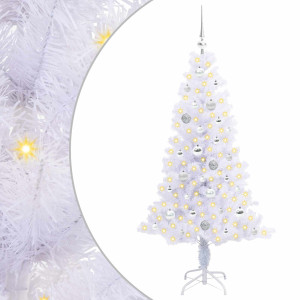 Árbol de Navidad artificial con 150 LED 150 cm PVC y Acero H