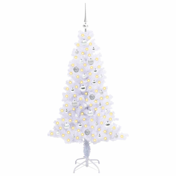 Árbol de Navidad artificial con 150 LED 150 cm PVC y Acero M 3