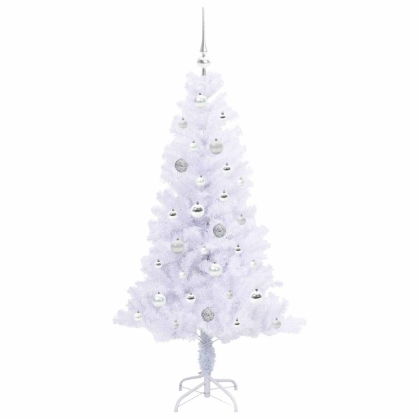 Árbol de Navidad artificial con 150 LED 150 cm PVC y Acero M 4