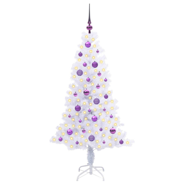 Árbol de Navidad artificial con 150 LED 150 cm PVC y Acero M 3