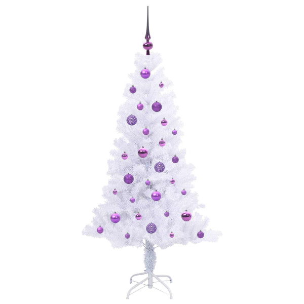 Árbol de Navidad artificial con 150 LED 150 cm PVC y Acero M 4