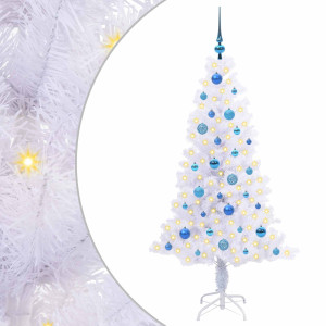Árbol de Navidad artificial con 150 LED 150 cm PVC y Acero H