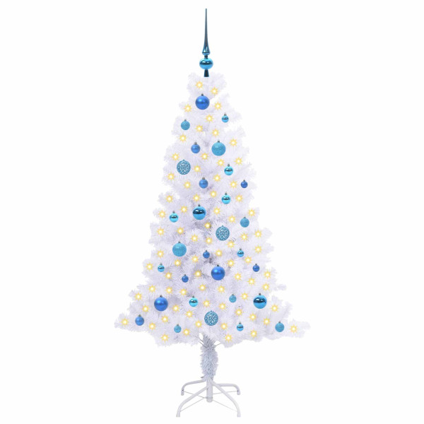 Árbol de Navidad artificial con 150 LED 150 cm PVC y Acero M 3