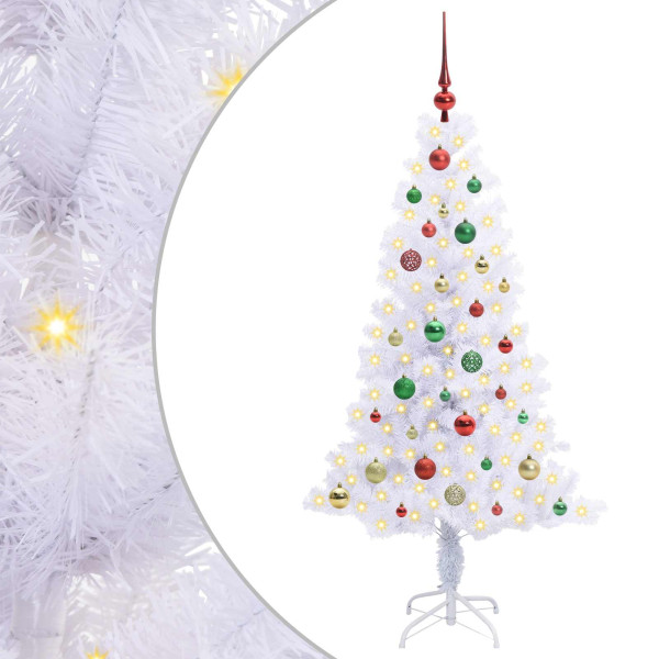 Árbol de Navidad artificial con 150 LED 150 cm PVC y Acero M 2