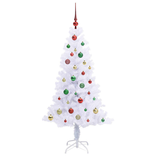 Árbol de Navidad artificial con 150 LED 150 cm PVC y Acero M 5