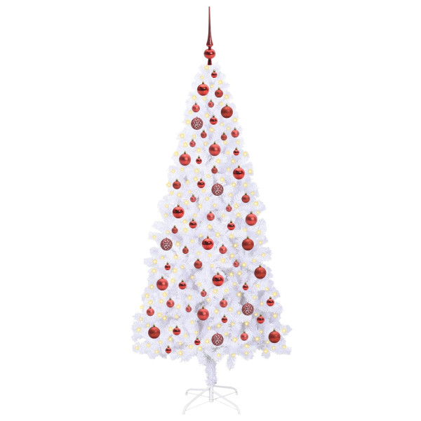 Árbol de Navidad artificial con 300 LED 180 cm PVC y Acero M 3