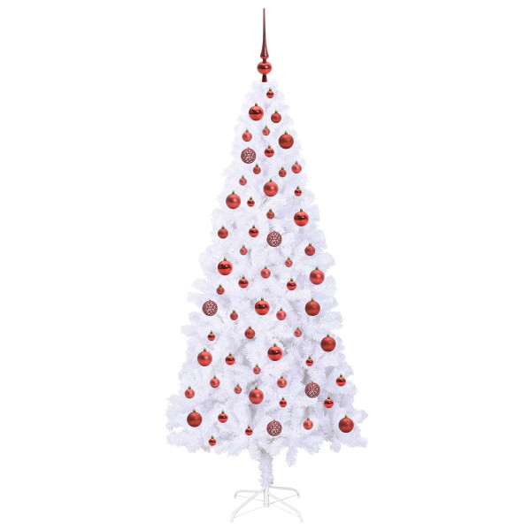 Árbol de Navidad artificial con 300 LED 180 cm PVC y Acero M 4