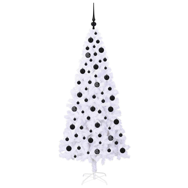 Árbol de Navidad artificial con 300 LED 180 cm PVC y Acero M 4