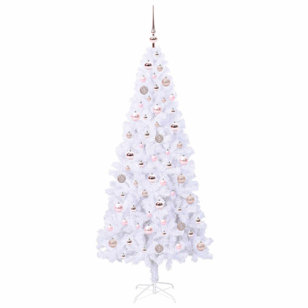 Árbol de Navidad artificial con 300 LED 180 cm PVC y Acero M 4