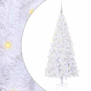 Árbol de Navidad artificial con 300 LED 180 cm PVC y Acero H