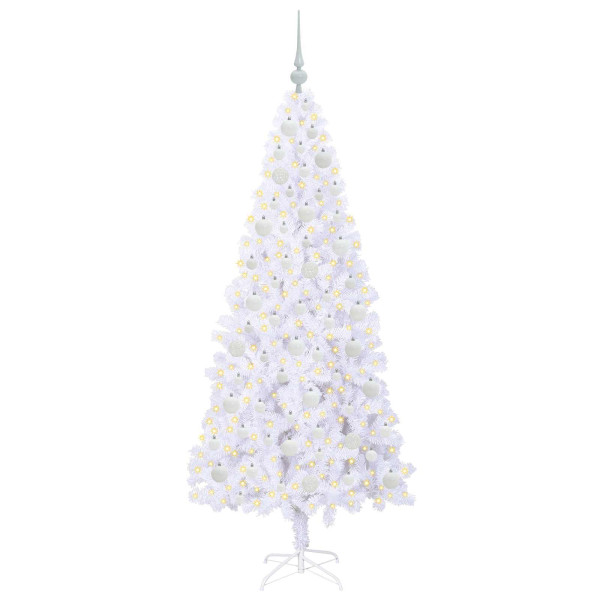 Árbol de Navidad artificial con 300 LED 180 cm PVC y Acero M 3