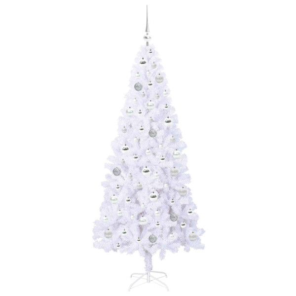 Árbol de Navidad artificial con 300 LED 180 cm PVC y Acero M 4