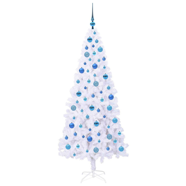 Árbol de Navidad artificial con 300 LED 180 cm PVC y Acero M 4
