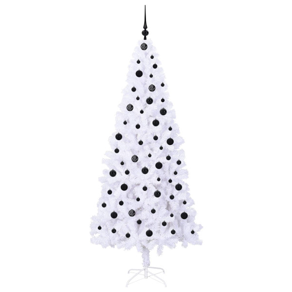 Árbol de Navidad artificial con 300 LED 210 cm PVC y Acero M 4