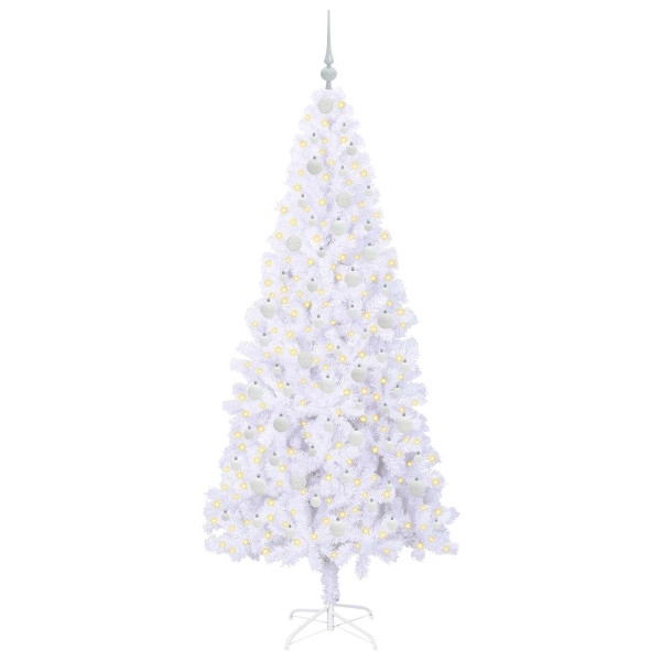 Árbol de Navidad artificial con 300 LED 210 cm PVC y Acero M 3