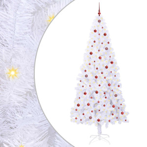 Árbol de Navidad artificial con 300 LED 240 cm PVC y Acero H