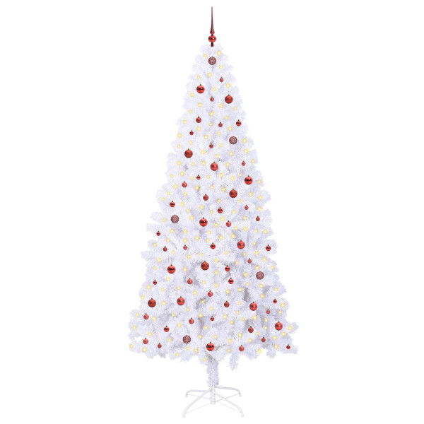 Árbol de Navidad artificial con 300 LED 240 cm PVC y Acero M 3