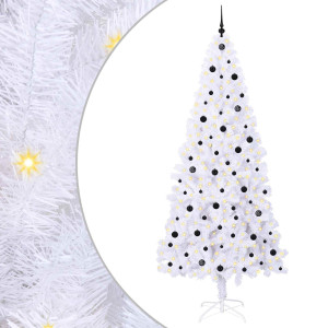 Árbol de Navidad artificial con 300 LED 240 cm PVC y Acero H