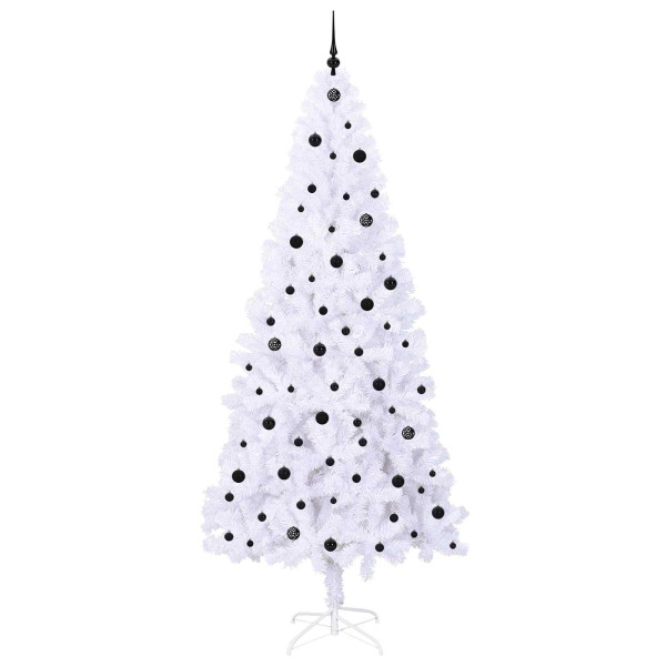 Árbol de Navidad artificial con 300 LED 240 cm PVC y Acero M 4