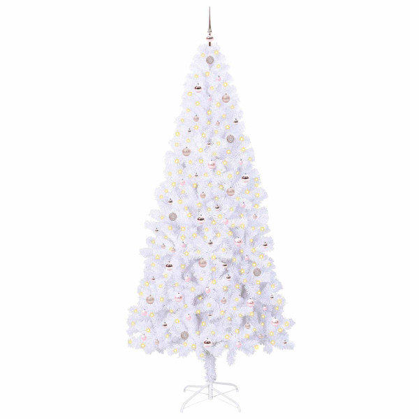Árbol de Navidad artificial con 300 LED 240 cm PVC y Acero M 3