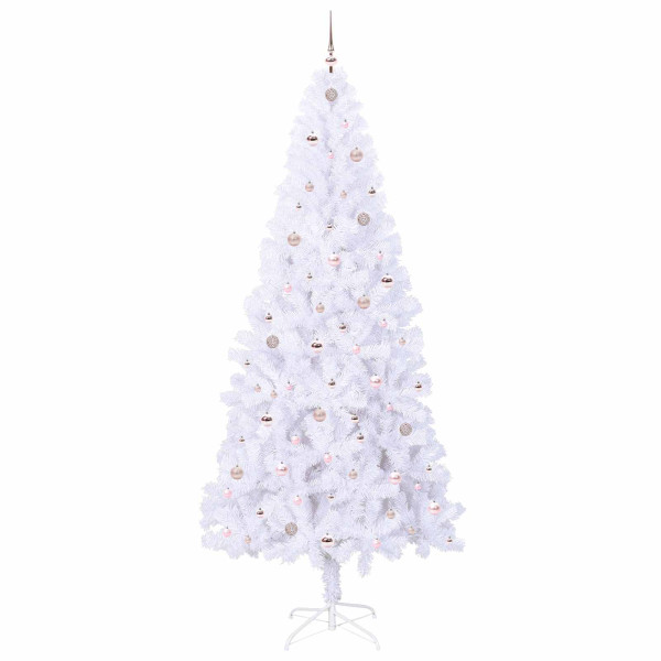 Árbol de Navidad artificial con 300 LED 240 cm PVC y Acero M 4