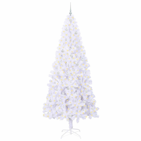 Árbol de Navidad artificial con 300 LED 240 cm PVC y Acero M 3