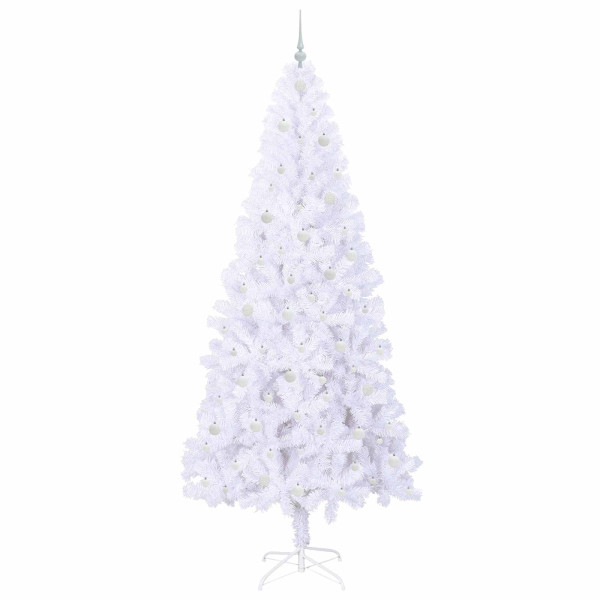 Árbol de Navidad artificial con 300 LED 240 cm PVC y Acero M 4