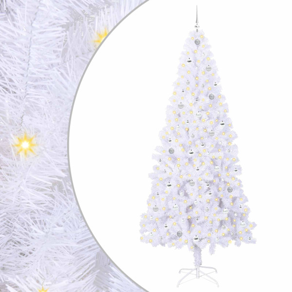 Árbol de Navidad artificial con 300 LED 240 cm PVC y Acero M 2