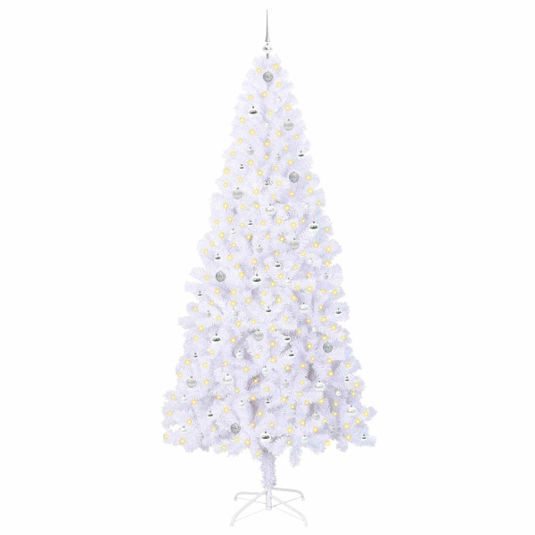 Árbol de Navidad artificial con 300 LED 240 cm PVC y Acero M 3