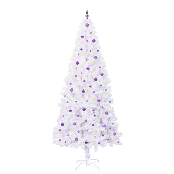 Árbol de Navidad artificial con 300 LED 240 cm PVC y Acero M 3