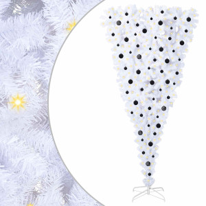 Árbol de Navidad artificial con 300 LED 240 cm PVC y Acero H