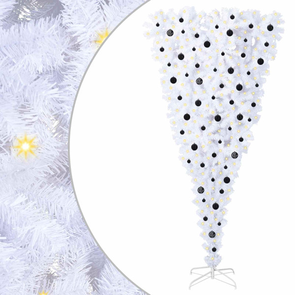 Árbol de Navidad artificial con 300 LED 240 cm PVC y Acero M 2