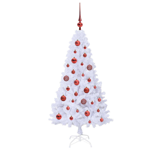 Árbol de Navidad artificial con 150 LED 120 cm PVC y Acero M 4
