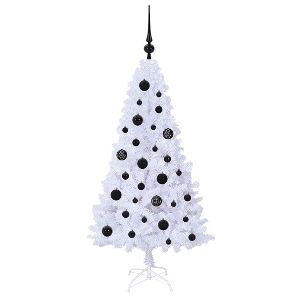Árbol de Navidad artificial con 150 LED 120 cm PVC y Acero M 4