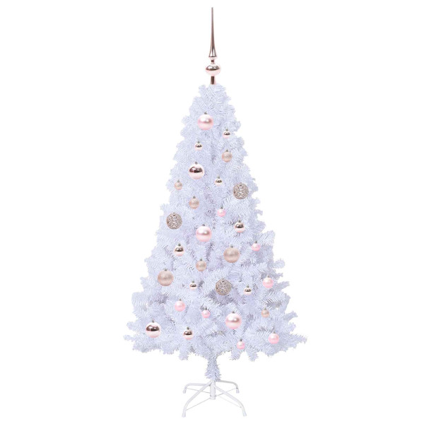 Árbol de Navidad artificial con 150 LED 120 cm PVC y Acero M 4