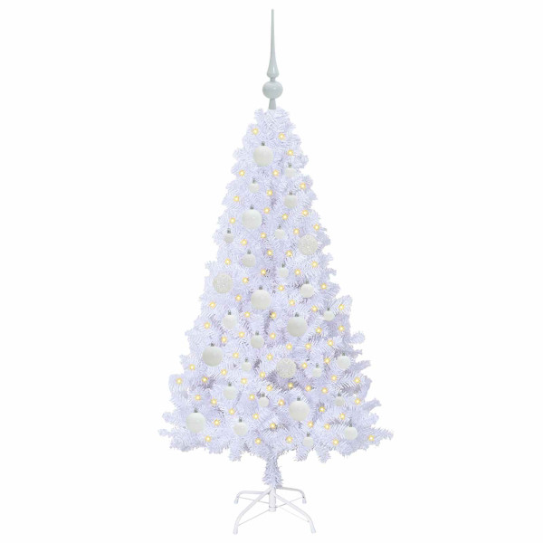 Árbol de Navidad artificial con 150 LED 120 cm PVC y Acero M 3